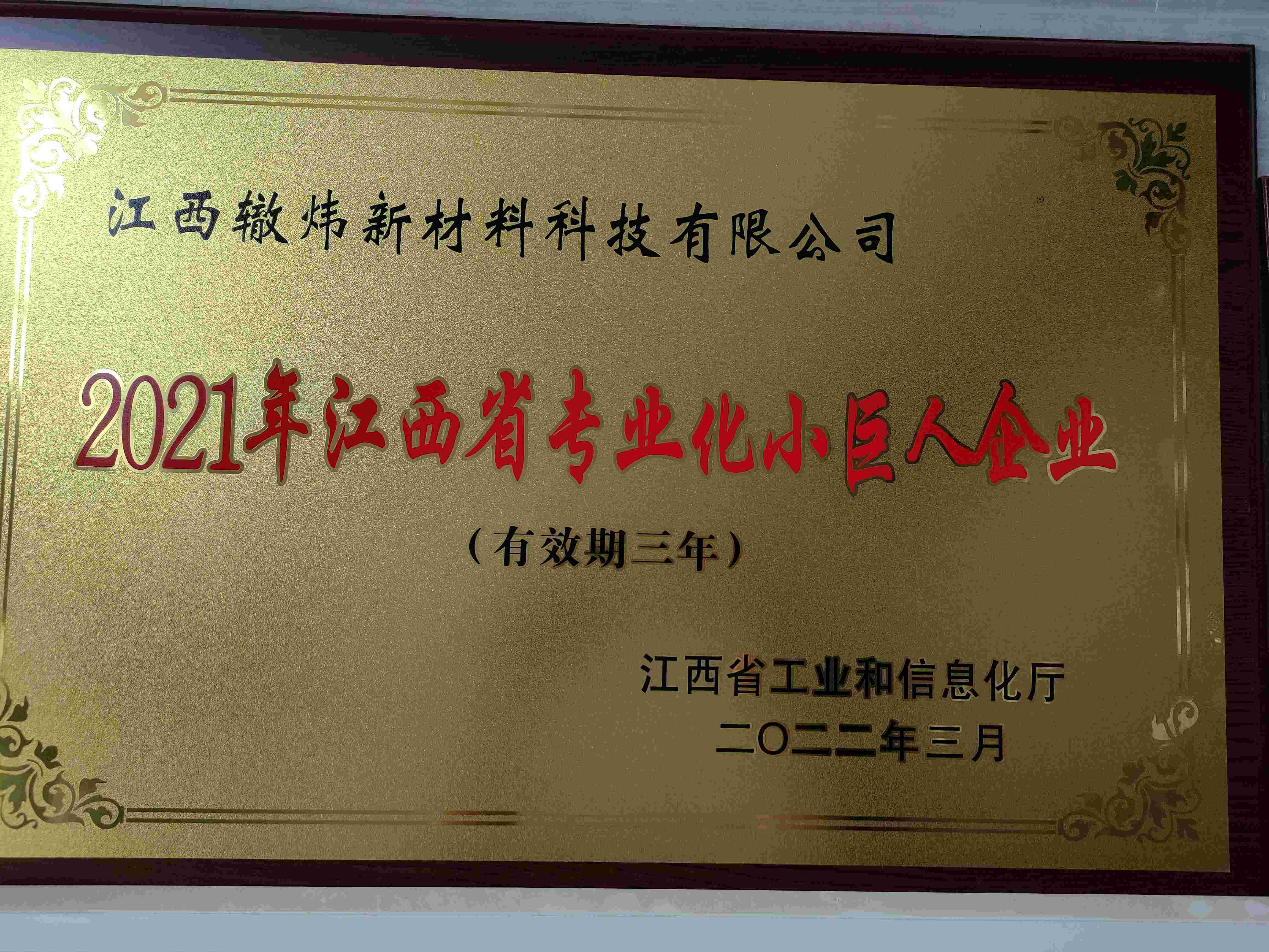 江西省专业化小巨人企业